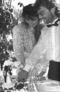 Sandra y Michael en el día de su boda